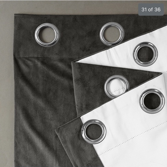 Exclusive Fabrics Signature Blackout Velvet Grommet Curtain Panel - Picture 6 of 10